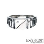 anelli oro bianco uomo