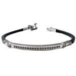 bracciale in oro bianco uomo