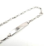 bracciale in oro bianco uomo