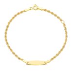 bracciale neonato oro